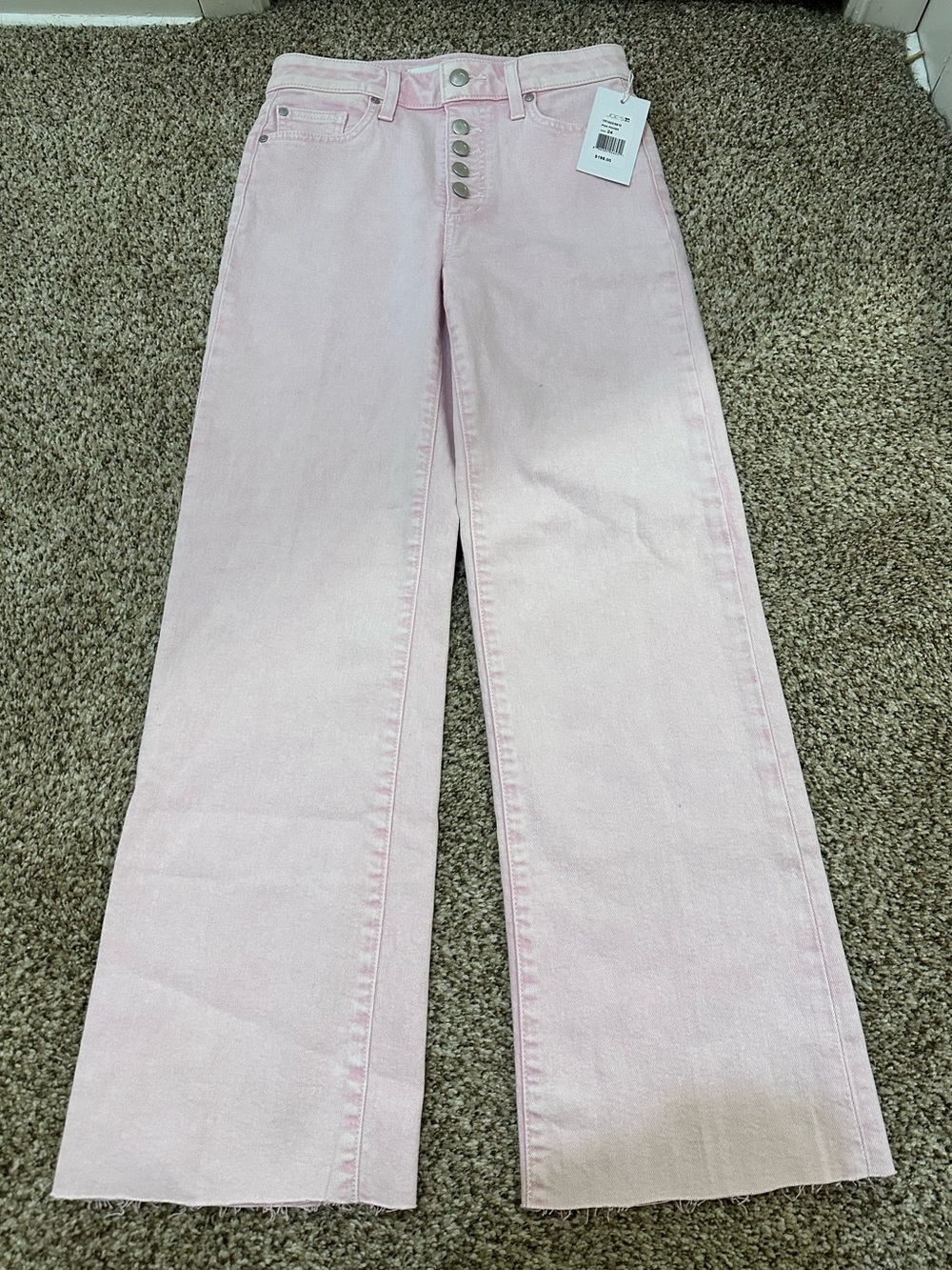 Joe’s Jeans The Wyatt High Rise Retro Crop Jean in Pink Power NWT